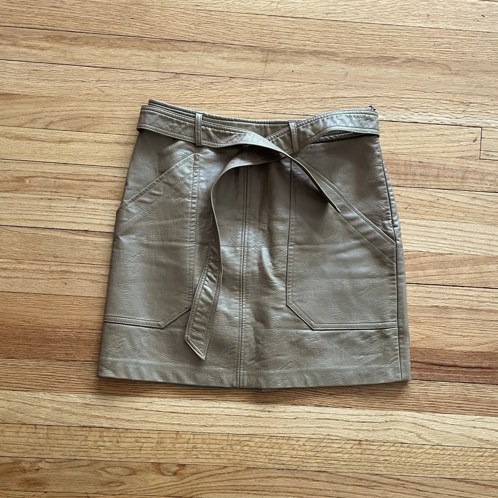 Leather skirt Stradivarius size S